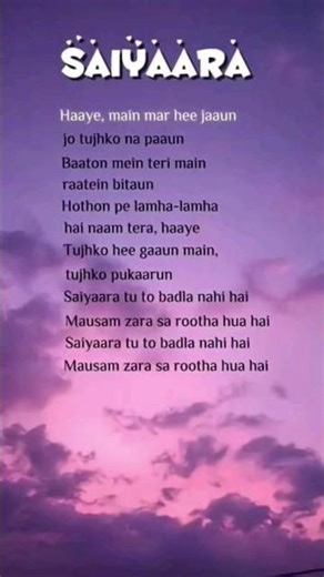 Haye Mai Mar Hi Jau 👀🫀🥰 Song Status ||Saiyaara Female Version Status |#love #status