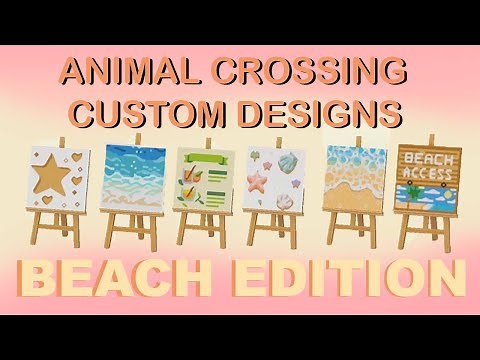 200+ BEACH CUSTOM DESIGNS FOR ANIMAL CROSSING NEW HORIZONS