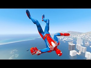 GTA 5 Water Ragdolls | SPIDERMAN Jumps/Fails ep.3 (Euphoria physics)