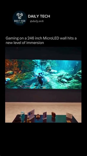 Gaming on a 246" MicroLED Wall.