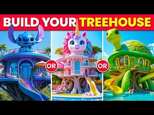 Would You Rather - Build Your Magical $10,000,000 TREEHOUSE 🌳🏡🌈✨🤑