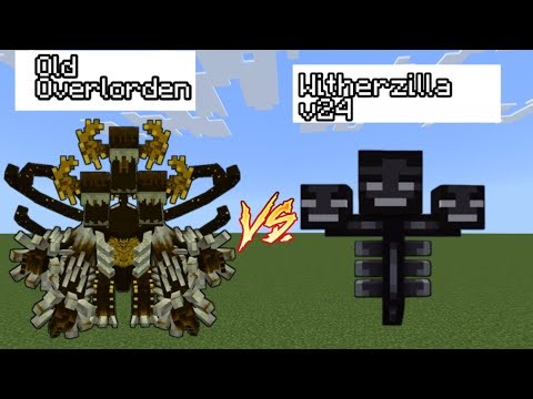 Old Overlorden vs Witherzilla v24 In Minecraft - Minecraft mob battle