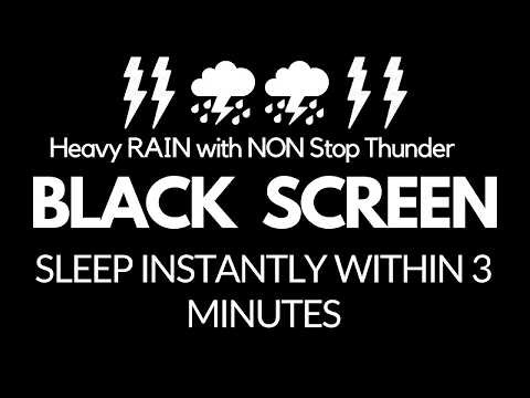 Best Rain Sounds for Sleeping ⛈️ Fall Asleep Fast with Heavy Rain & Thunder ☔ Goodbye Insomnia #2