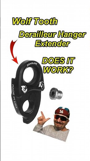 Installing a Wolf Tooth Derailleur Hanger Extender #shorts #bicyclerepair #derailleur