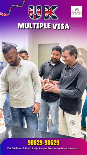🇬🇧 UK MULTIPLE VISA SUCCESS 🇬🇧 Congratulations Gurjot Singh 🎉 Visa approved in just 20–25 days ✅ Your dream, our responsibility ✈️ 📞 98829-98629 | The NoteBook Academy