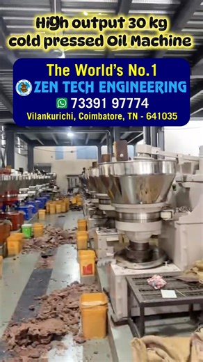 Buy 30 kg High Output Cold Pressed Oill Machine by ZEN TECH #zentech #compare_quality_of_oil_machine