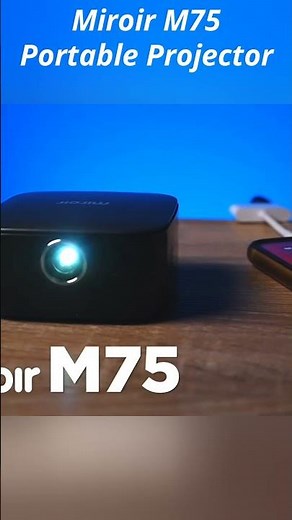 Review Miroir M75 Portable Projector 2023 #short