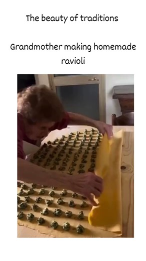 danny clip | This post showcases a video of an elderly Italian woman hand-making ravioli, a pasta tradition originating in 14th-century Italy from the... | Instagram