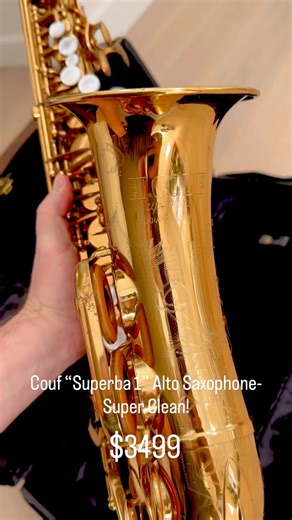Couf “Superba 1” Alto Saxophone- Super Clean! So excited to bring all the Grover fans what they want! Here’s a super clean & minty, vintage Couf “Superba 1” alto sax. This is the same model that Grover played throughout the 70 and 80’s and used on countless legendary recordings! These German made coufs are built to last a lifetime and hers one that’s a fantastic player, and near mint! With 95-97% of the original finish this one is a killer find! Whether you are a collector or a serious player th