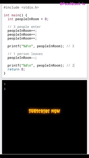 C Programming Basics: Increment (++) & Decrement (--) Explained | B.Tech & BCA #shorts #viral #Patel
