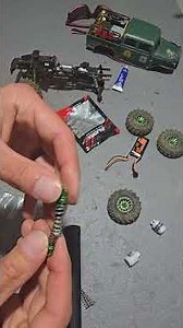 #axial #dodge power wagon new #shock set up! #injora