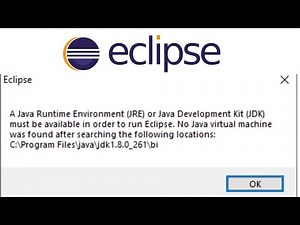 Unable to start Eclipse IDE. Solution for No Java virtual machine was found