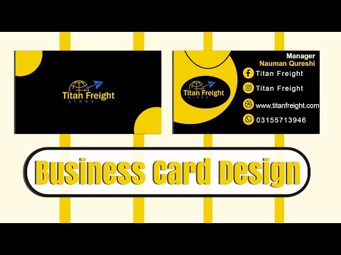 How to Create Business Card | Professional Business Card Design Tutorial