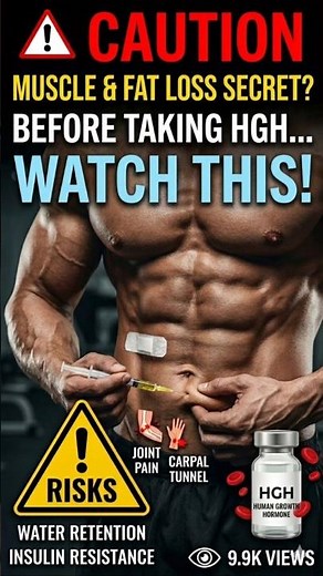 Human Growth Hormone (HGH) Complete Cycle Guide & Side Effects #shortvideo #gymsupplements #ytshort