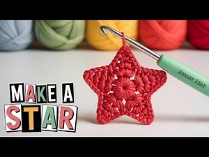Easy Crochet Star Tutorial | Step-by-Step Beginner Guide Making a Beautiful Handmade Star Ornament
