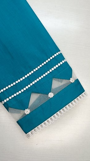 116K views · 7.1K reactions | Make this Beautiful Trouser Design with cutwork Style and Laces and give boutique style designer look to your simple plain Suit / Learn smart Sewing hacks with Zainab Boutique #sewing #neckdesign #fashion #kurti #Kameez #stitching #dressmaking #Trouser #pants #bottom #fashiondesigning #cuttingandstitching #design #sewinghacks #fb | Zainab Boutique | Facebook