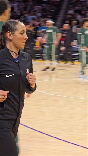 NBA official Ashley Moyer-Gleich #nba #ashleymoyergleich #lakers | Michael Morales
