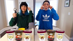 TWIN TELEPATHY ICE CREAM SUNDAE CHALLENGE!! | Eh Bee Family