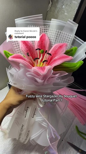 Fuzzy Wire Flower Bouquet Tutorial Part 1