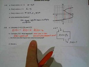CPM Integrated I Lesson 1.2.3 Domain and Range