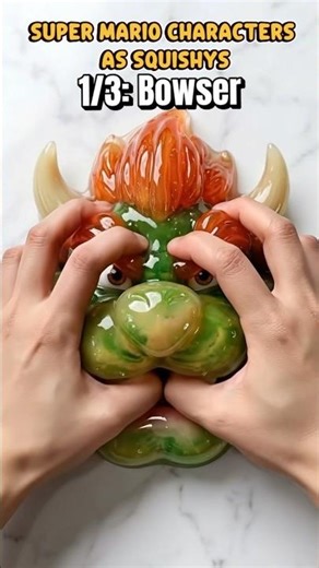 MARIO BROS. CHARACTERS AS SLIME #squishy #slime #asmr