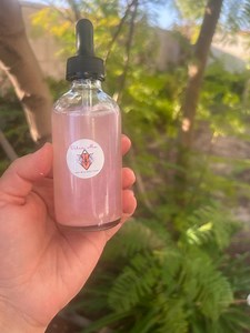 Rose Quartz Body Oil: Mica Shimmer, Rose Scented, Vegan - Etsy