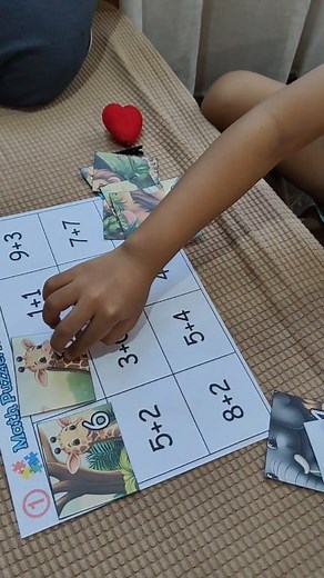 Addition Puzzle ✨ #numeracy #AdditionActivity #grade1teacher #everyonefollowers | Charaniza CN Valenzuela