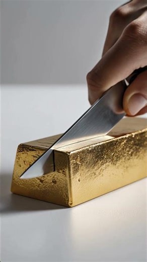 Satisfying Gold Cutting ASMR ✨ | Sharp & Relaxing Sound