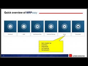MRPeasy Overview: Manufacturing with QuickBooks