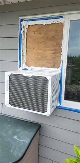 Professional A/C window unit install