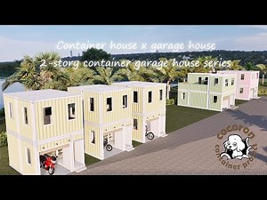 コンテナハウス × ガレージハウス 2階建シリーズ