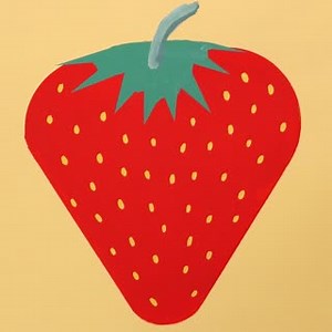 Yesterday you might have seen we were having some fun trying out different ways to use our Seriously Good Paint Pad Set. We started off by painting some mountains, but then we came up with the idea to paint some fruit. We think these designs would be great for decorating a child's room; or maybe a kitchen! 😂 To paint this Strawberry we used some Harris Ultimate Masking Tape, the Harris Seriously Good Paint Pad Set and some Harris Hobby & Craft Fitch brushes. If you're also enjoying painting you