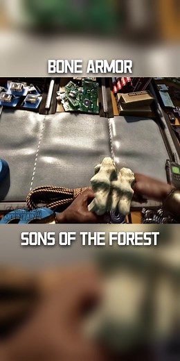 Interesting crafting animations #THEFOREST#SONSOFTHEFORES#GAME#FYP