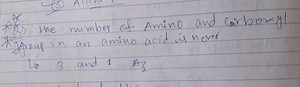 group in an amino acid is never Lo 3 and 1A3​... | Filo