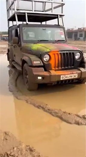 थार के साथ होली खेल ली 😱 | Vlog 1 | #shorts