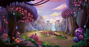 Alien Planet Surface Environment Stock Illustration - Illustration of land, dramatic: 83349155