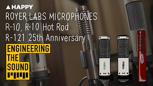 We shot out three ribbon microphones from Royer Labs in our studio Noise Machines — the brand new 25th Anniversary Limited-Edition R-121 Distressed Rose, the 25th Anniversary R-10 Hot Rod Limited Edition, and the R-10. | Happy Mag