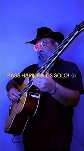Acoustic Bass Solo: Harmonics in A D G C Tuning 🎸 (Unique Sound)