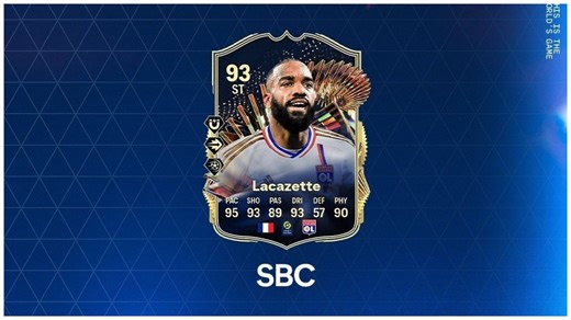 EA FC 24 Alexandre Lacazette TOTS SBC: All tasks, cheapest solutions, and more