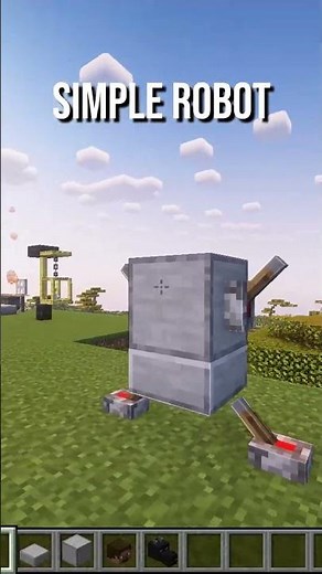 Easy Minecraft Robot Build #minecraft #minecraftshorts #minecraftguide #minecrafttutorial #redstone