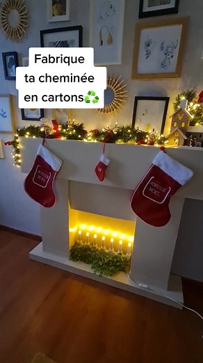 Fabrique ta cheminée en cartons de recup !