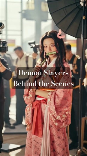 Demon Slayers Behind the Scenes 📹 #귀멸의칼날 촬영 현장 #ai #aiart #aicreation #anime #demonslayer #kpop