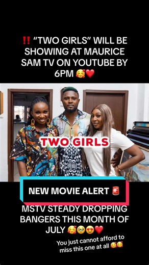 Two Girls Premiere at Maurice Sam TV Tonight!