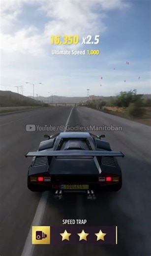 #lamborghini Countach LP5000 QV 1988 257 mph on #forzahorizon5 (tune 259.7) #topspeed #italy