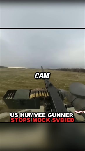 US Humvee Gunner Stops Mock SVBIED 😨 ‪@WarLeaker‬