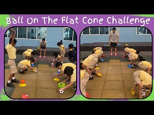 Ball On The Flat Cone Challenge || Fun reaction activity || Physical Education || Pegames