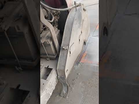 how to saw cut concrete with husqvarna walk behind saw