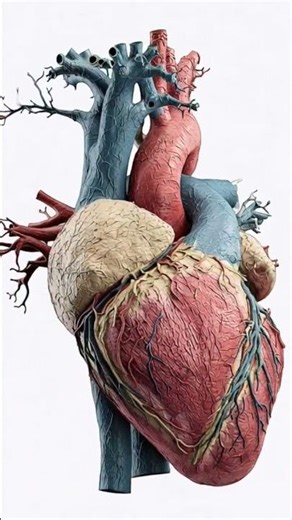 3d Movement Of Heart' ♥️ #shorts #viral #trending #heart #heartdisease #heartdiagram #heart3ddiagram