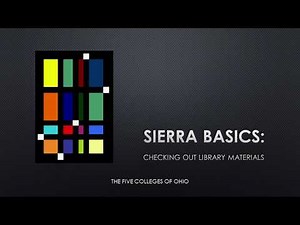 Sierra Basics - Check Out