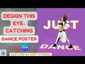 How to Design a Professional Dance Poster in Canva | Easy Tutorial for Beginners